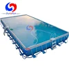 China first brand large above ground steel wall rectangular metal frame swimming pool for sale
