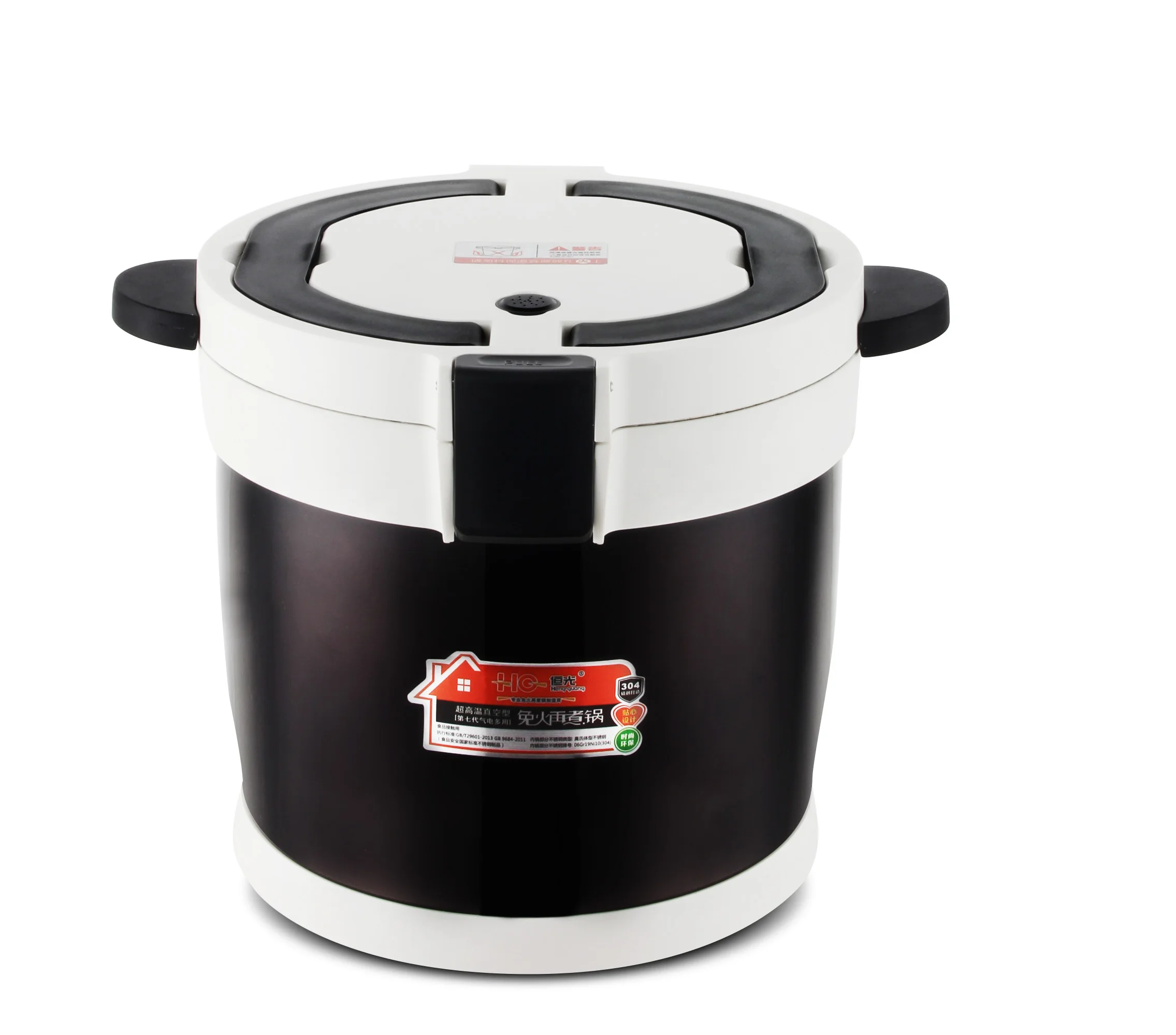 
Food grade stainless steel 304 vacuum thermal cooker pot with 7L or 4.5L flame free cooking pot 
