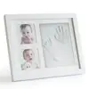 Wooden photo picture Frame DIY Imprint Casting Photo Frame Kit Creative Present Newborn Baby Handprint Footprint