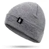 Promotion gift fashion plain beanie colorful custom logo winter knitted hats