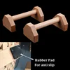 30cm Length Home Training Solid Beech Wood Handstand Parallettes Push Up Bars Fitness Parallette