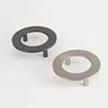top knobs square knob and square bar pull in flat black, brushed satin nickel, polished chrome
