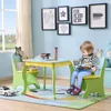 Fashionable design Colorful Wooden kids study and eating table and chair sets