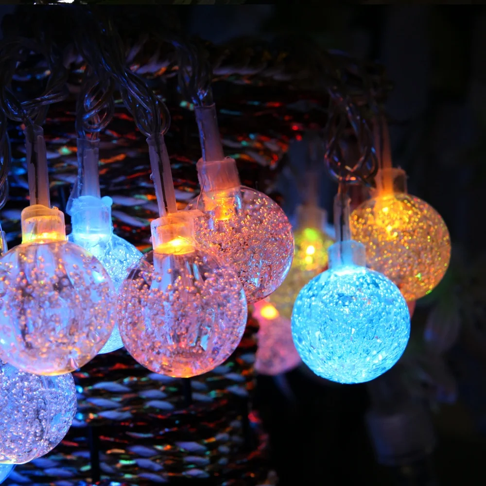 Battery operated fairy lights light up fairy crystal bubble ball 5M 40 LED