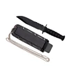 knife for diving Small Ninja knife with Sheath Black Coated ABS Handle Unique Short blade H-K2600625