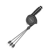 Innovative Design Retractable Car Phone Charging 3 in 1 USB Cable