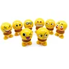 8 styles emoji jumping smiling face bobble head spring doll