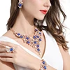 Wholesale Crystal Necklace Fashion Imitation Jewelry, Earring Bracelet Necklace Set, Wedding Women Bridal Jewelry Sets