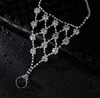 Bridal Jewelry Gift Crystal Beach Barefoot Sandals Foot Toe Ring Ankle Bracelet Beach Barefoot Crystal Anklets For Women