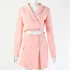 APR241 2019 Europe and the United States explosion pink Slim small suit skirt summer two-piece skirt