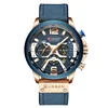 curren 8329 Mens Watches Top Brand Luxury Chronograph Men Watch Leather Luxury Waterproof Sport Watch