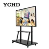 YCHD 75" smart interactive whiteboard touch screen all-in-one computer for classroom