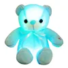 Wholesale Four Colors 30cm,50cm,80cm Teddy Bear Stuffed Plush Shining LED Light Up Lighting electronic Soft Toys