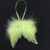 NEW Angel Feather Wings for Crafts green Mini Angel Wings, DIY Party Gift Decoration 10*10cm