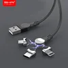 SIKAI Rotate 180 degree Magnetic USB Cable 5A Fast Charging USB C Charger Micro USB Type c Cable For iphone xiaomi mi huawei