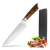 8 Inch High quality Stainless Steel wood handle Gift Box| Professional Chopping Kitchen Slicer Chef Knife