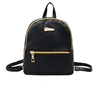 PU Leather Mini Casual Travel Daypack Backpack Purse for Lady (Gold Metal Zippers)