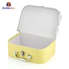 Handmade wholesale paper small cardboard suitcase shaped gift box children cardboard suitcase