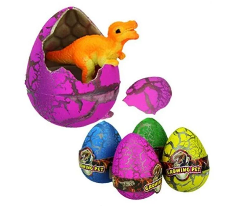 Mskwee 2019 Novos produtos 12 pcs Magia Crescer Dinosaur Super ovo Surpresa ovo para incubação crianças encantador engraçado brinquedo Intelectual