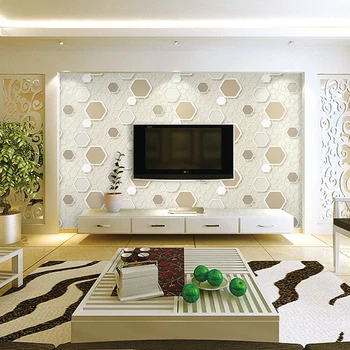 Natural Wall Wallpaper Home Decoration Tv Background Pvc 3d