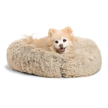 faux fur dog bed large