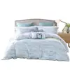 100% cotton home textile bedroom duvet cover and bed sheet bedding set