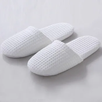 Custom Made White Soft Bedroom Slippers 