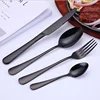 Stainless steel hotel tableware beautiful design dinnerware tableware 4-piece sleeve