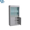 Fashionable chemical resistant glass door cheap file cabinet with locker