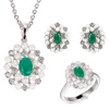 New style item Malay jade green pearl mix 925 sterling silver CZ pendant