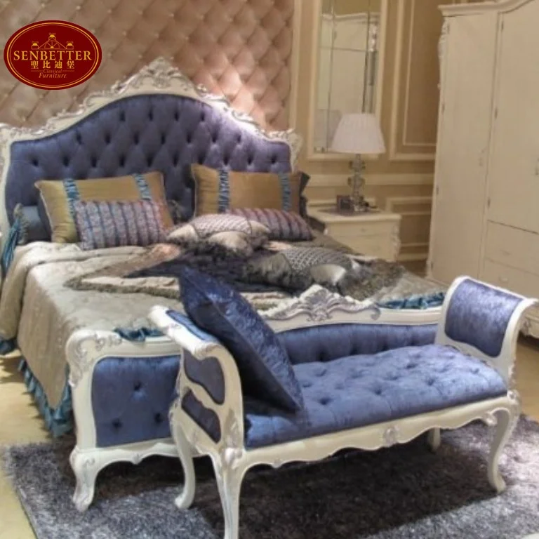 
0036 French antique style bedroom furniture in white 