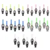 Plastic Tire Valve Caps With LED Flash Light For Car Bike Motorcycle Blue Yellow Green Red 8V1
