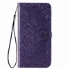 Slim Premium PU Flip Cover Mandala Embossed Full Body Protection for LG K40 Wallet phone Case