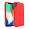 OEM Logo Luxury Soft Touch Mobile Phone Silicone Cover Liquid Silicon Case For Iphone XS MAX