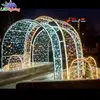 Led motif lights christmas street decoration arch shape
