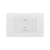 FIKO Vietnam Singapore US Standard PC White Big Board Self-reset A seesaw door bell switch with luminous mounting on the wall