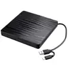 External CD Drive with USB 3.0 & Type-C for VCD/DVD/CD -ROM/-R/ +R /-RW Burner/Reader/Writer