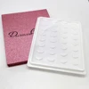 16pairs 3d mink eyelashes packaging book case custom logo lash book