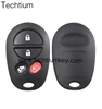 auto replacement 4 button Remote Key Shell Case blank key fob No Chip For TOYOTA SIENNA VAN SOLAR