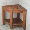 Sustainably Harvested 100% Solid Teak Wood Shower Bench
