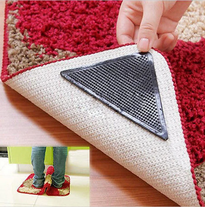 
Magic Accessories Reusable Triangle Pads 4X Rugged Rug Carpet Grippers 