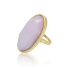 Wholesale Latest Custom Brass Material Moonstone Gold Moon Stone Ring Earring Set Designs For Men