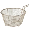 Stainless Steel Deep Fry Basket Round Wire Mesh Fruit Strainer