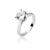 10480 xuping cheap rhodium plated jewelry, single stone cz rings jewelry women