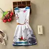 300 patterns Group 5 cocktail dress wholesale purchase princess dress hot sale sleeveless vest print