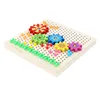 Wholesale Products China 240PCS Creative Children's Mushroom Nail Puzzle Game Happy Cheap Kid Toy