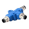 M12 right angle 8pin connector quick disconnect