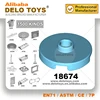 DIY bulk building blocks parts plastic random bricks accessories Professional OEM order PLATE ROUND W. 1 KNOB 18674