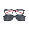 hot selling all face women clip on glasses optical frame with tac polarized