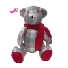 plush animal toy tartan bear for christmas